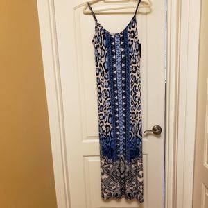 Long printed dress